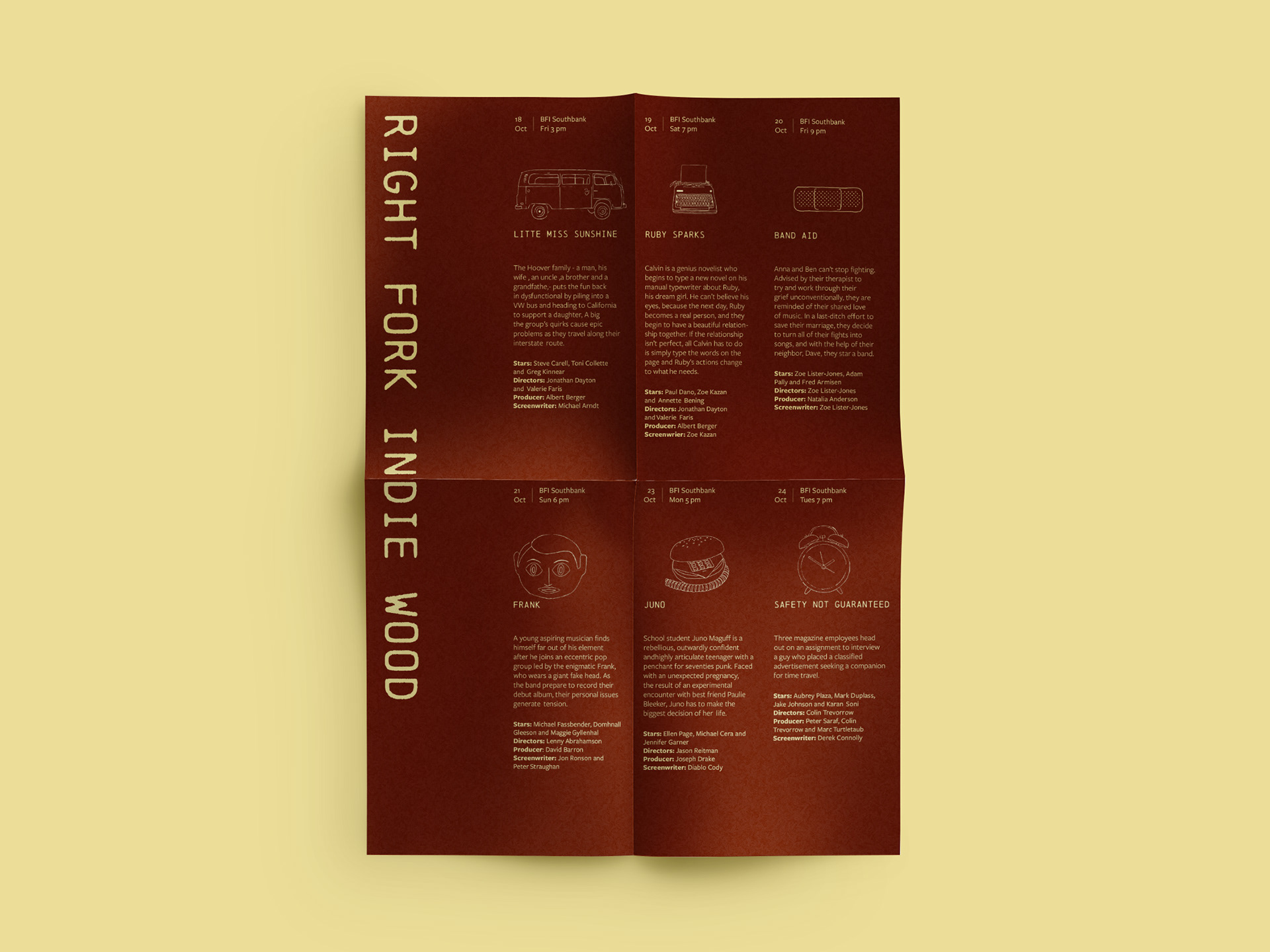The Right Fork Film Festival brochure
